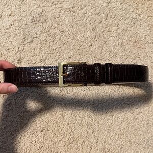 Talbots brown leather belt